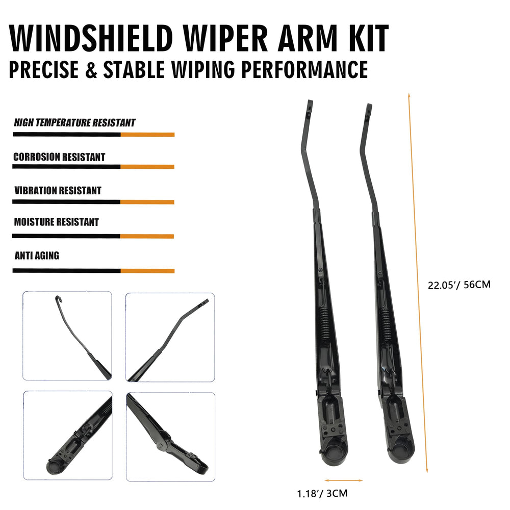 RigidWire side profile showing arm curve for consistent windshield contact benefit