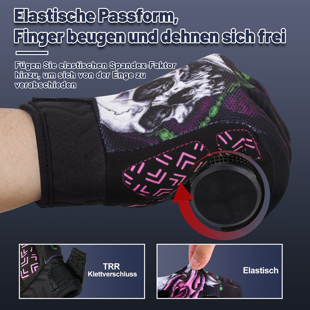 RIGWARL gloves in use on motorcycle handlebars showing improved comfort and control