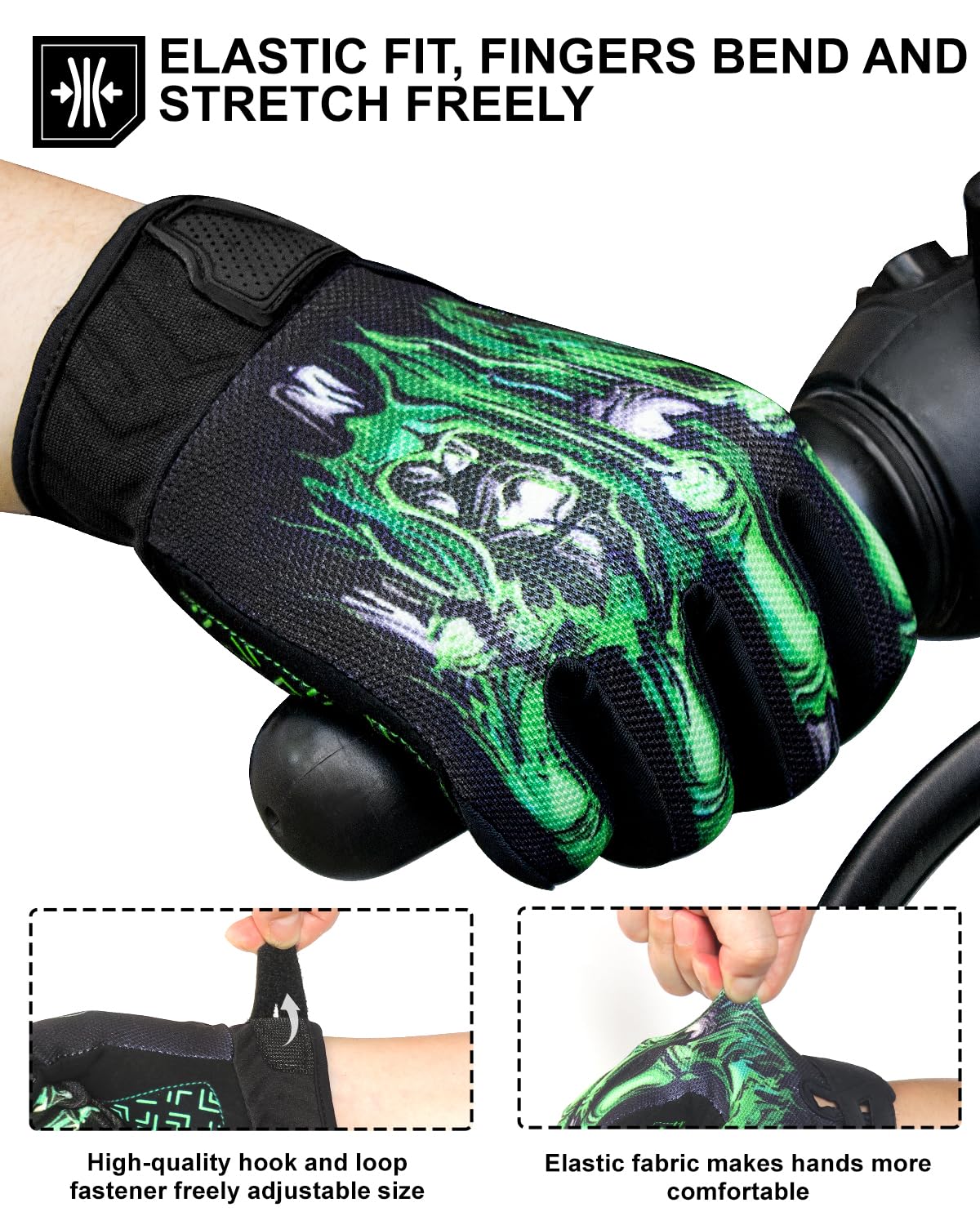 RIGWARL gloves worn while riding demonstrating fit and protection
