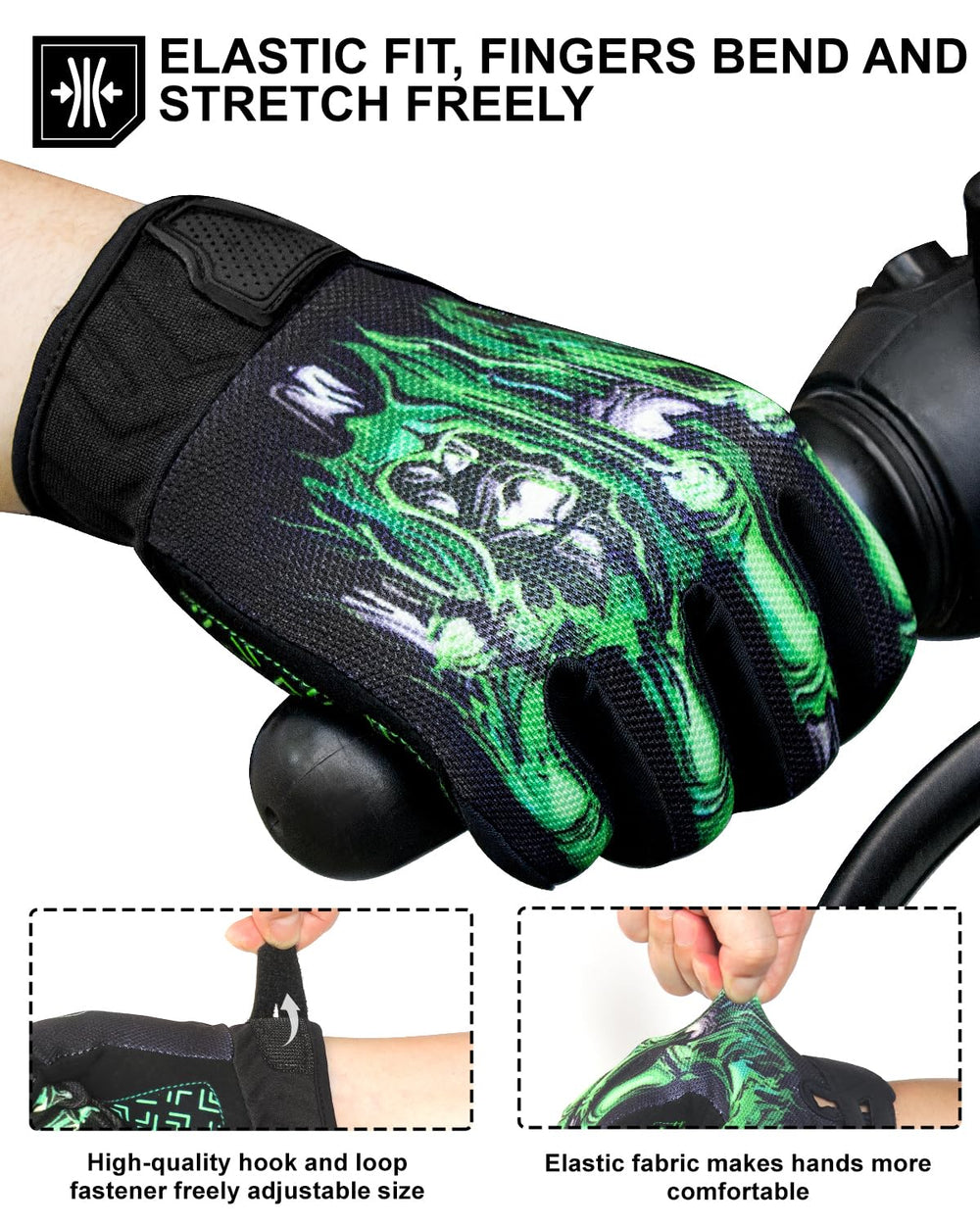 RIGWARL gloves worn while riding demonstrating fit and protection