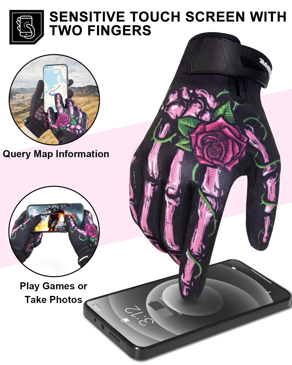 RIGWARL palm grip closeup with silicone pattern for improved control and anti-slip benefit