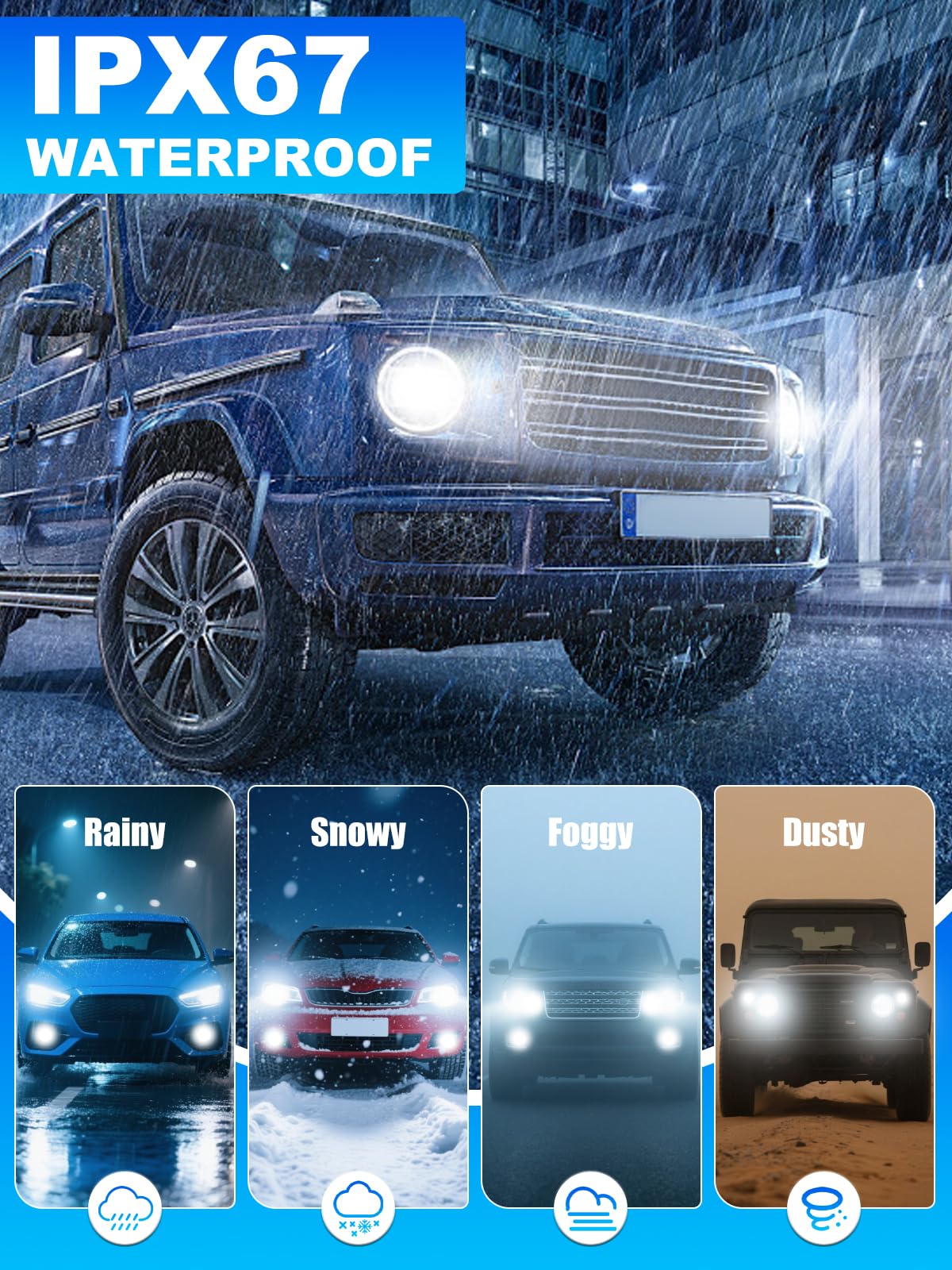 rimthin bulb submerged to show IP67 waterproof protection