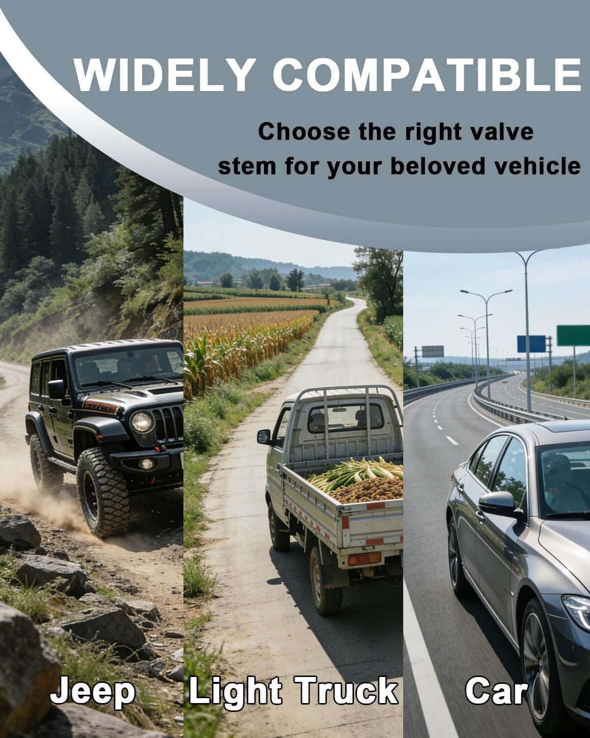 Riseuvo TR412 installed on a car wheel showcasing compatibility and ready-to-use benefit