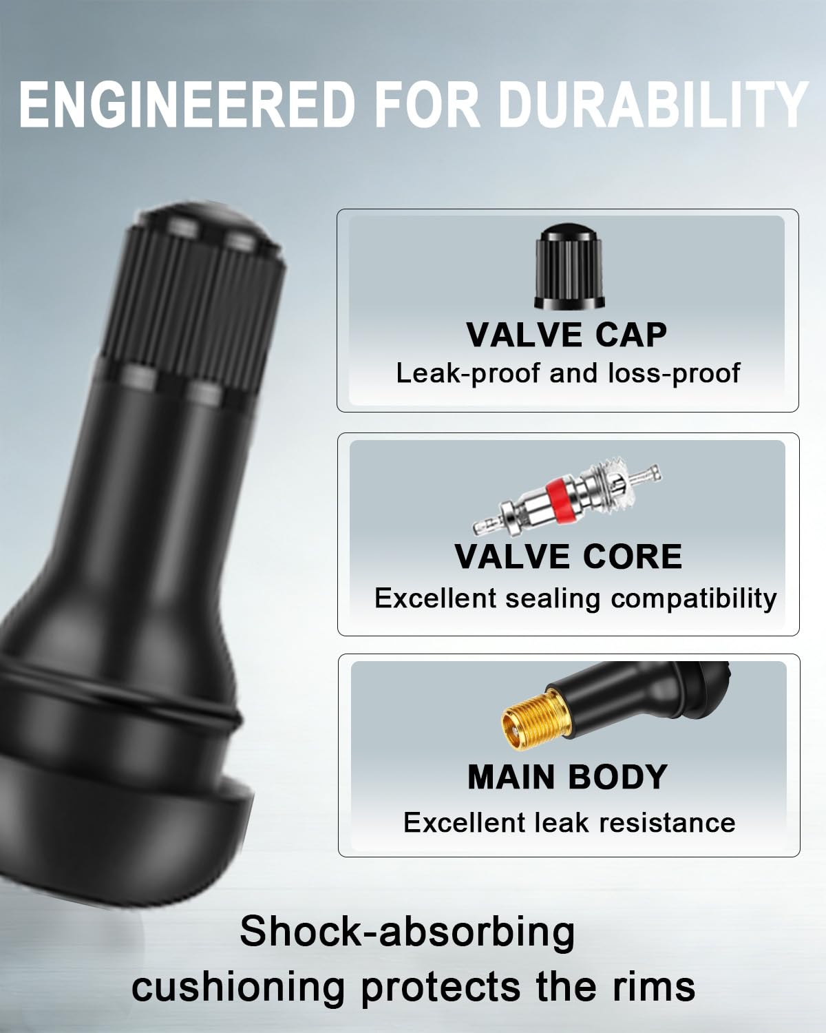 Riseuvo copper core detail highlighting durable valve performance benefit