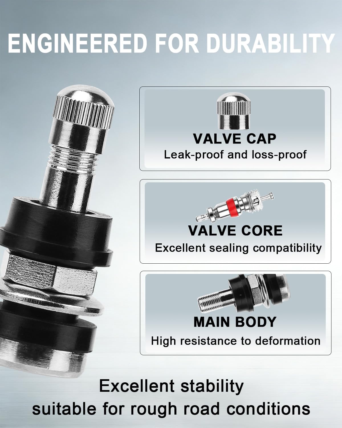 Riseuvo TR416 EPDM grommet and clamp nut assembly demonstrating secure seal