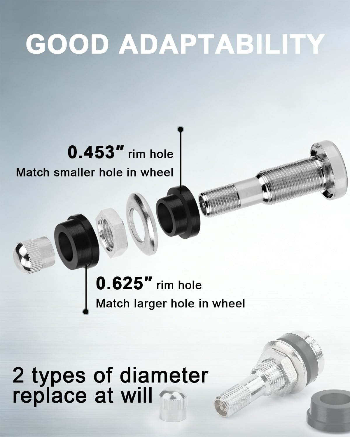 Riseuvo TR416 beside a ruler highlighting dual rim hole fit measurements