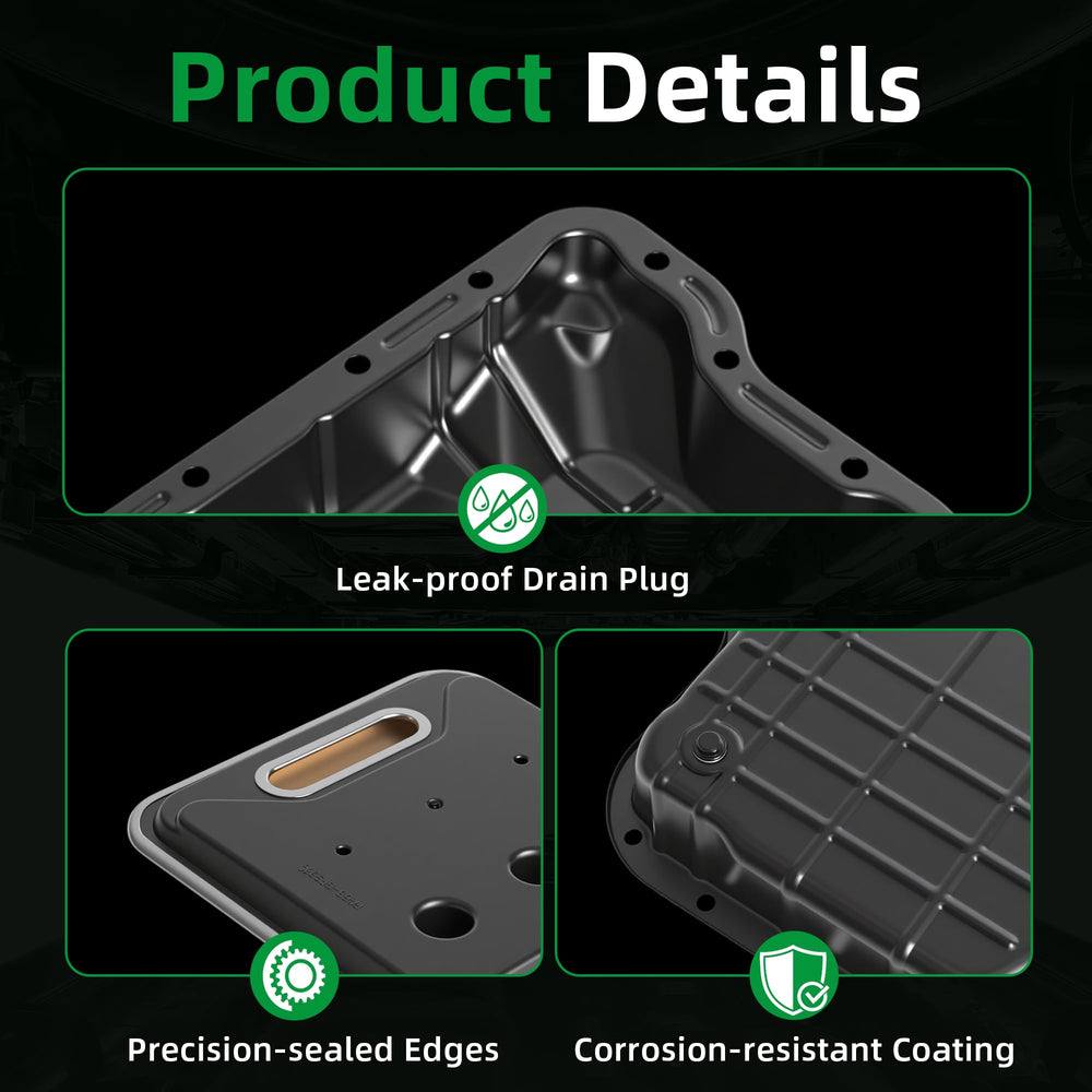 Riyhch complete kit contents arranged to show pan, gasket and filter for one-purchase convenience