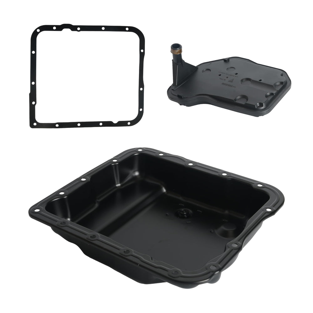 Riyhch front view of transmission pan showing bolt pattern and fitment benefit