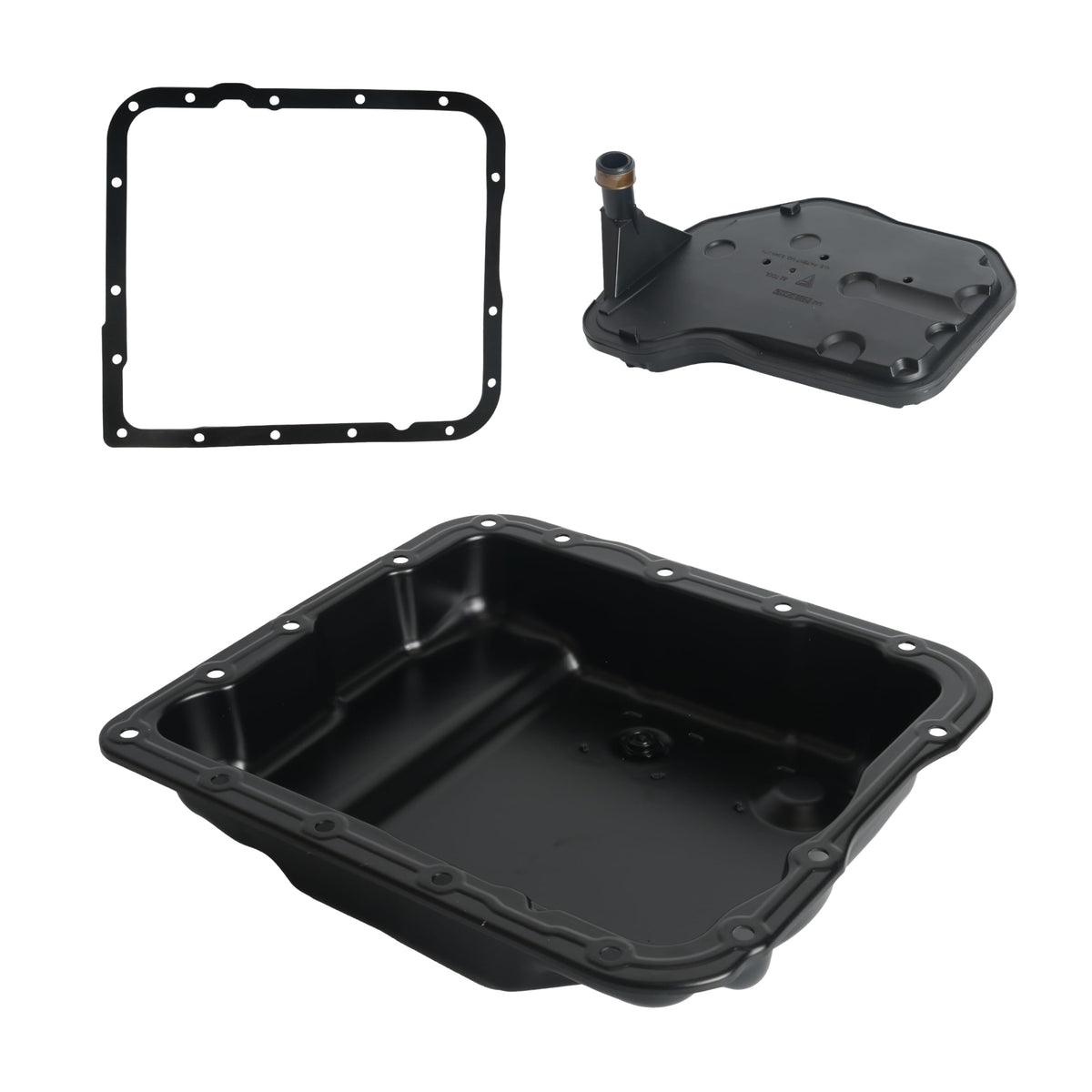 Riyhch front view of transmission pan showing bolt pattern and fitment benefit