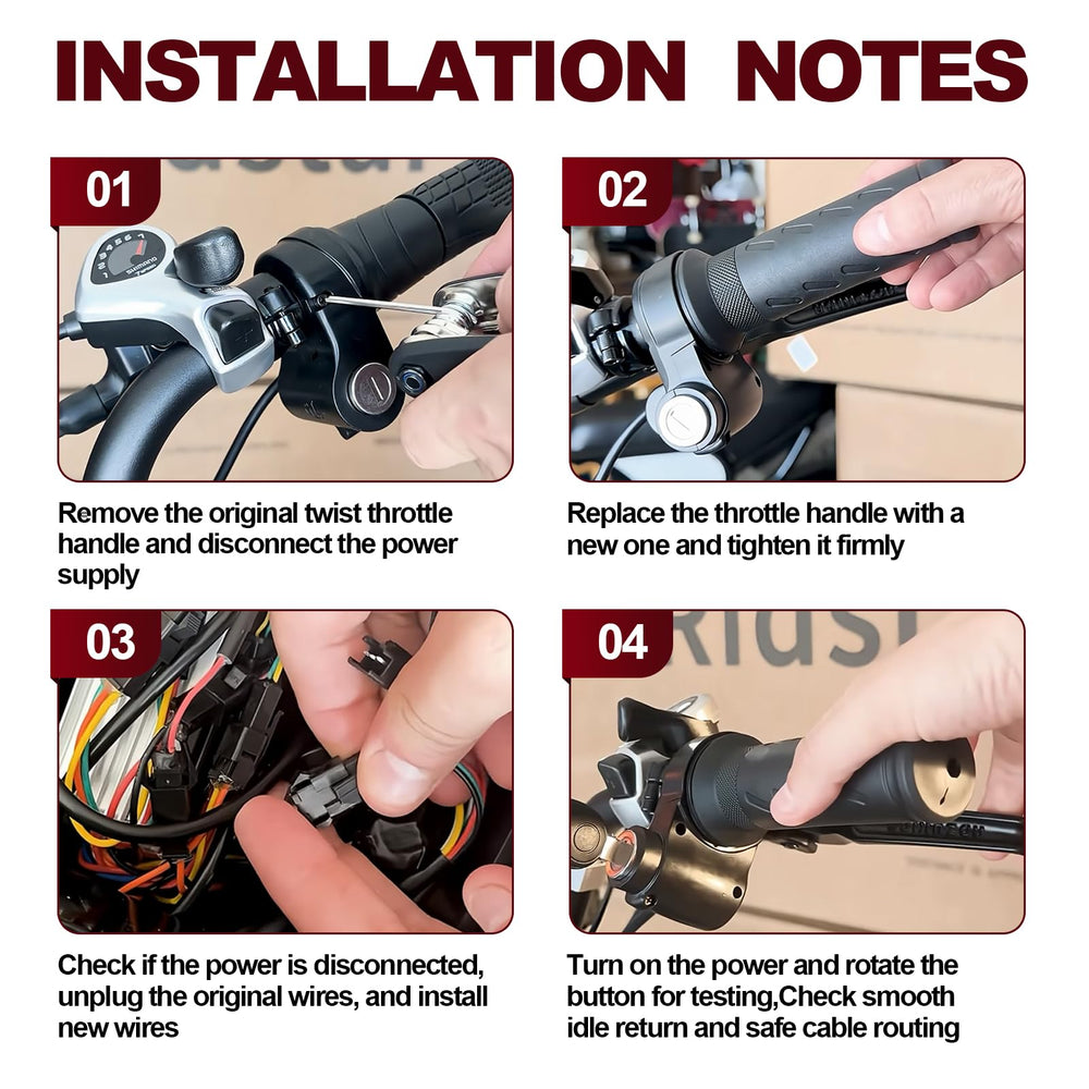 Riyitauto Ridstar Q20 accessories on display including spanner, ties and two keys