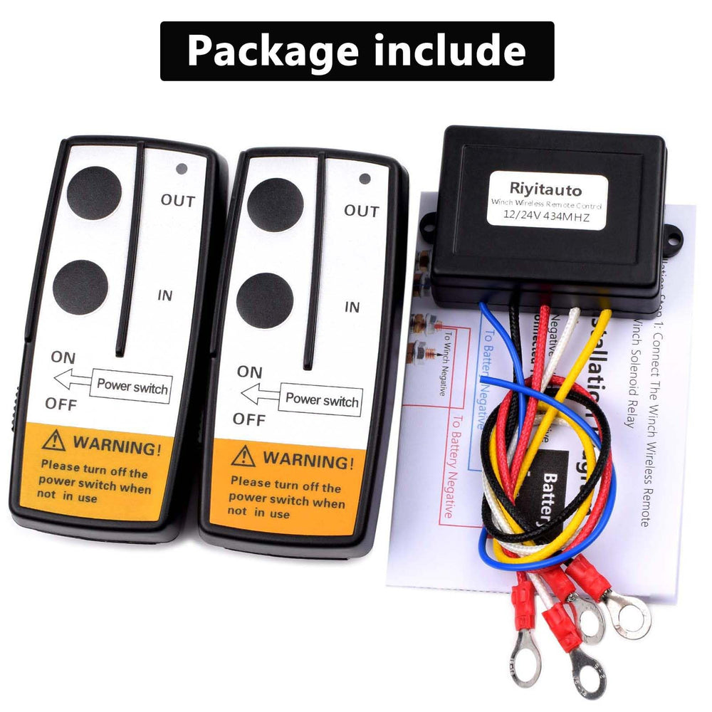 Riyitauto handset beside a ruler showing compact size and portable handling advantage