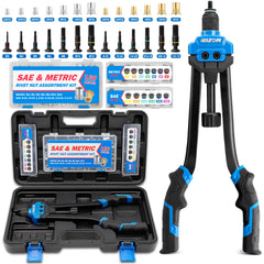 Rizom front view of tool and blow-mold case showing kit completeness and portability