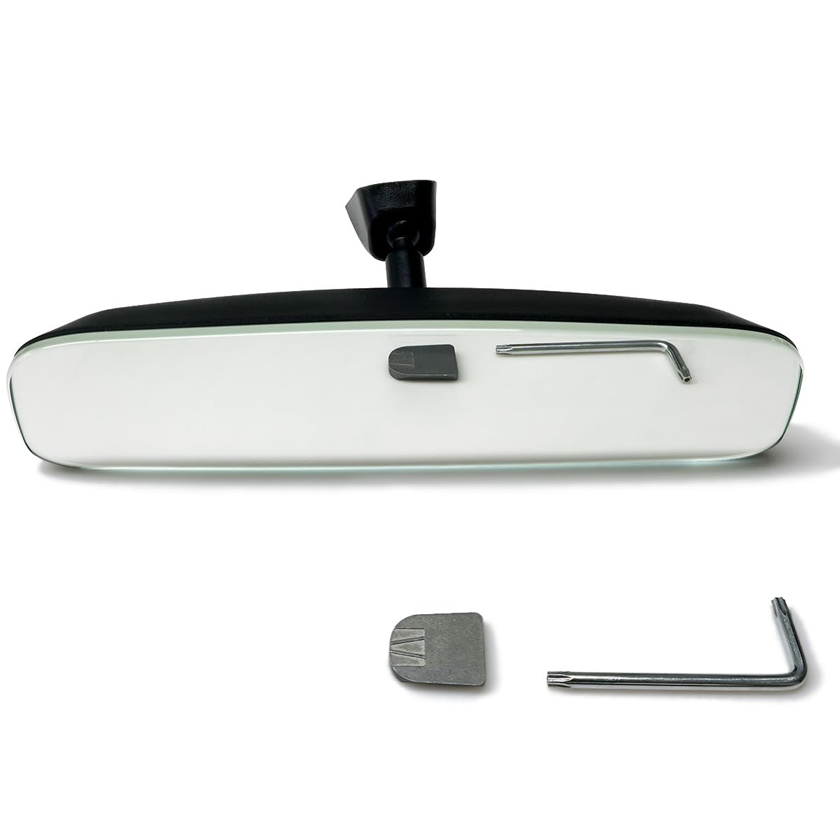 RLB-HILON front view mirror showing clear wide reflection and improved visibility
