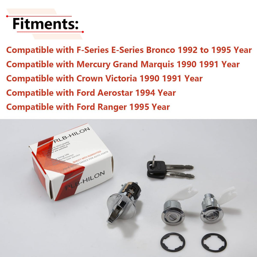 RLB-HILON ignition lock cylinder close-up showing durable construction and easy swap-in benefit
