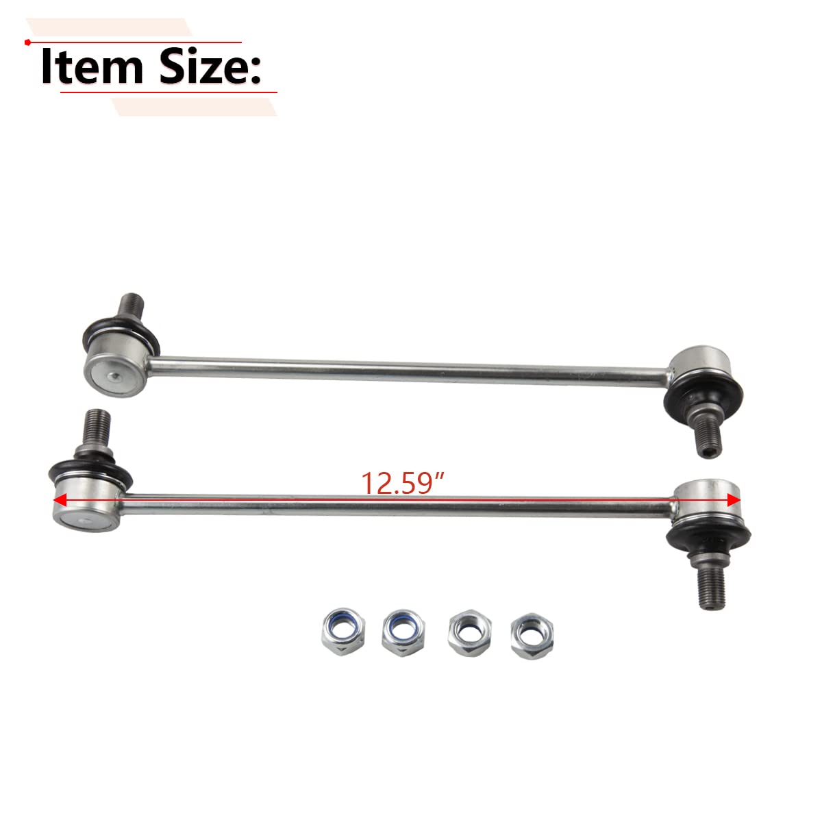 RLB-HILON sway bar link installed on front suspension demonstrating restored steering stability and secure fitment