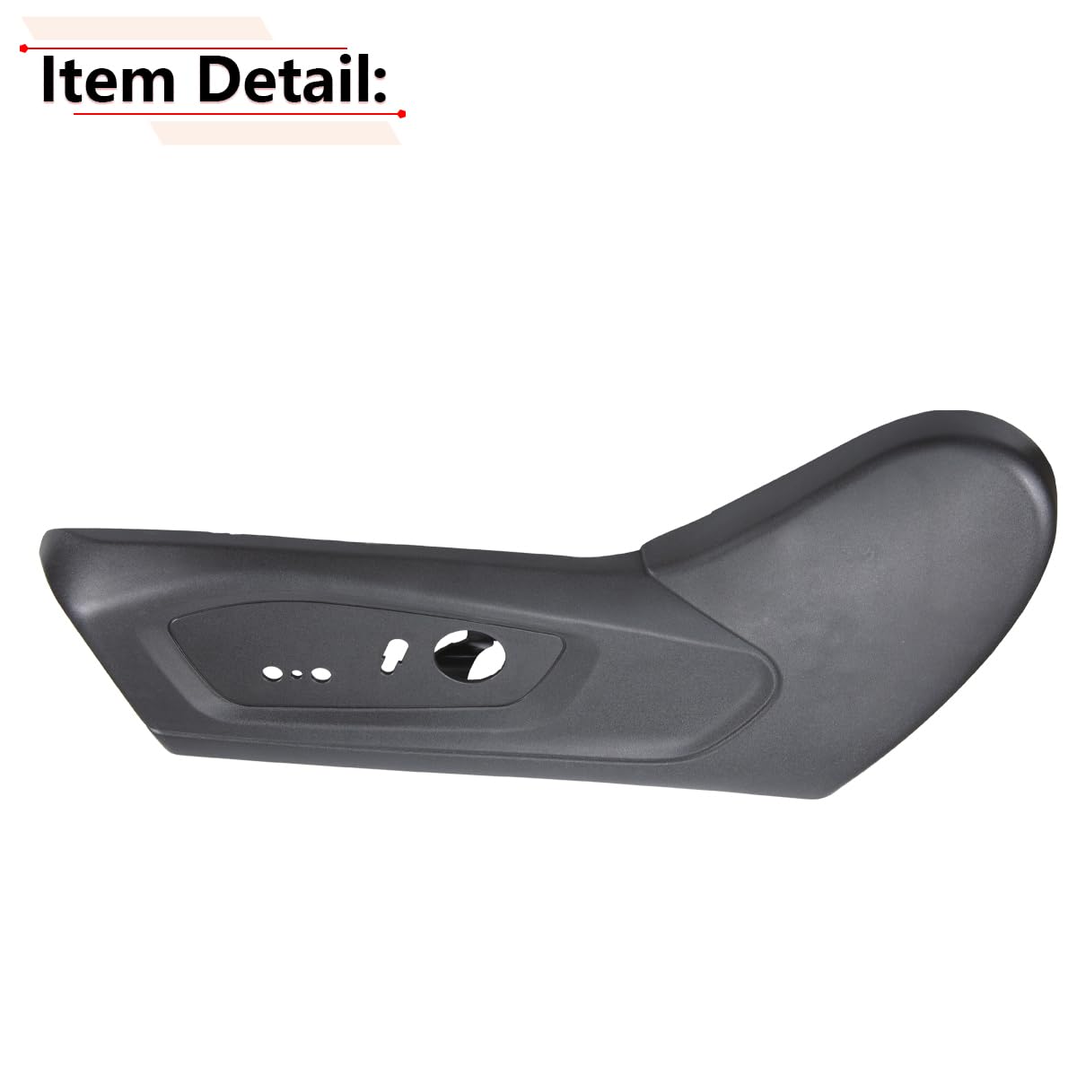 RLB-HILON seat panel beside ruler illustrating correct size and scale