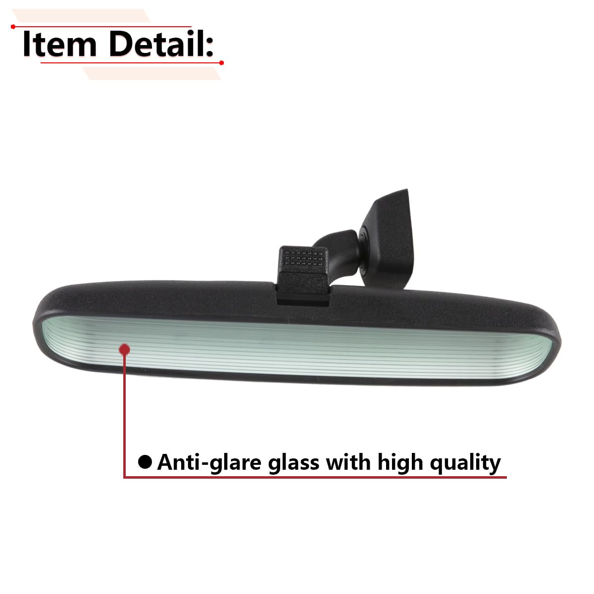 RLB-HILON side profile displaying 9.65-inch glass and low-glare edge for visibility