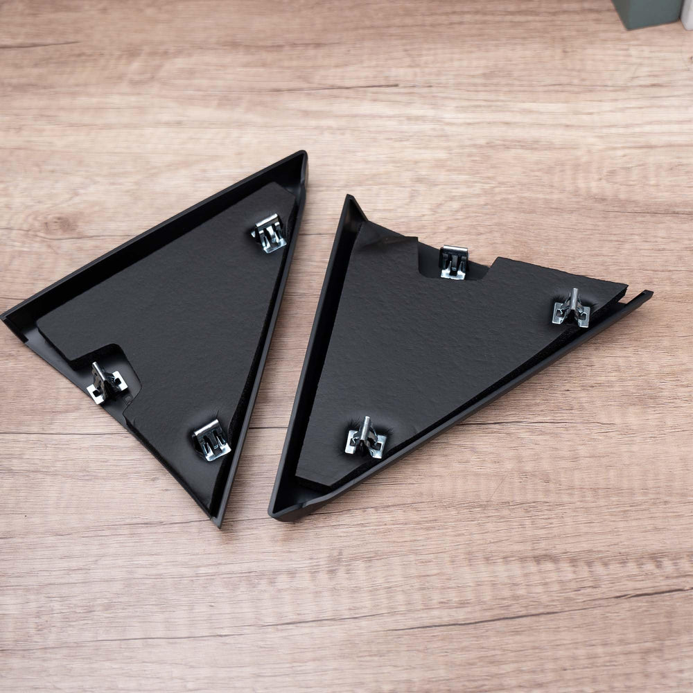 Rldym installed passenger-side triangle cover reducing drafts benefit