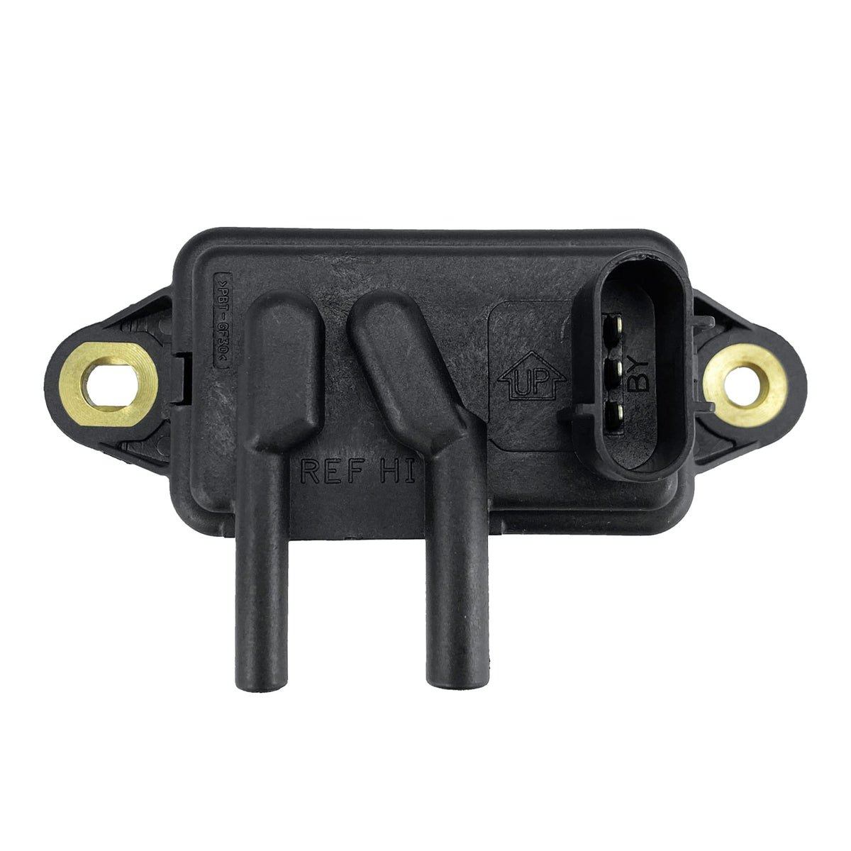 RLP DPFE sensor front view showing housing and connector, ensures proper replacement fit