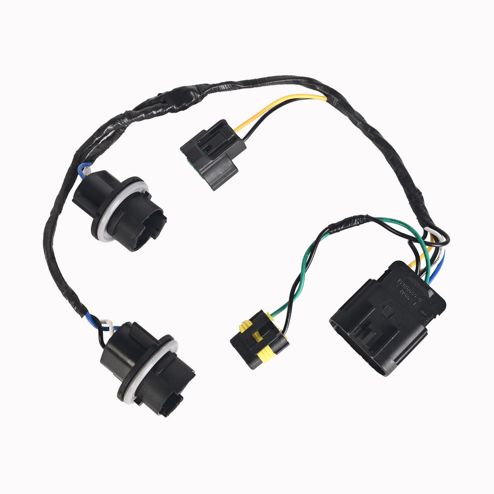RLP front view harness assembly showing plug-and-play fit and reliability