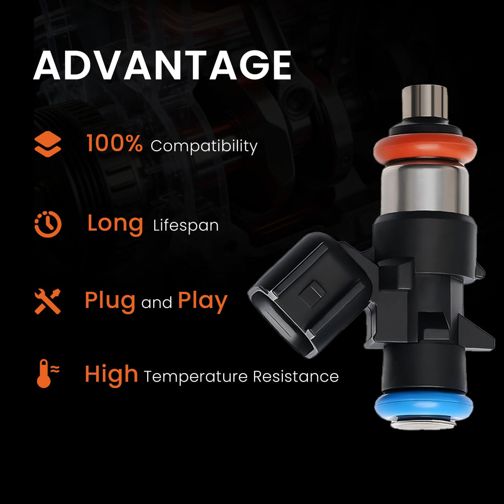RLP injector on test bench measuring coil resistance, guarantees correct electrical specs