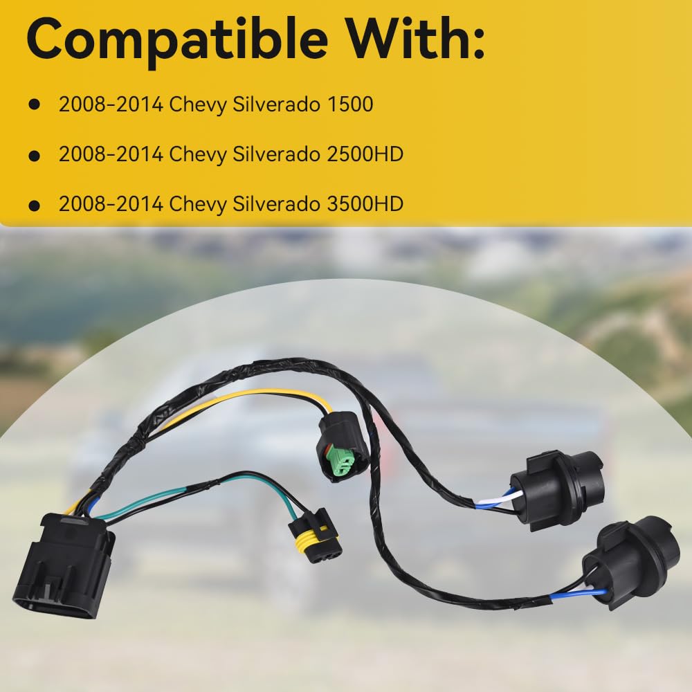 RLP harness installed in Silverado headlamp assembly restoring consistent power