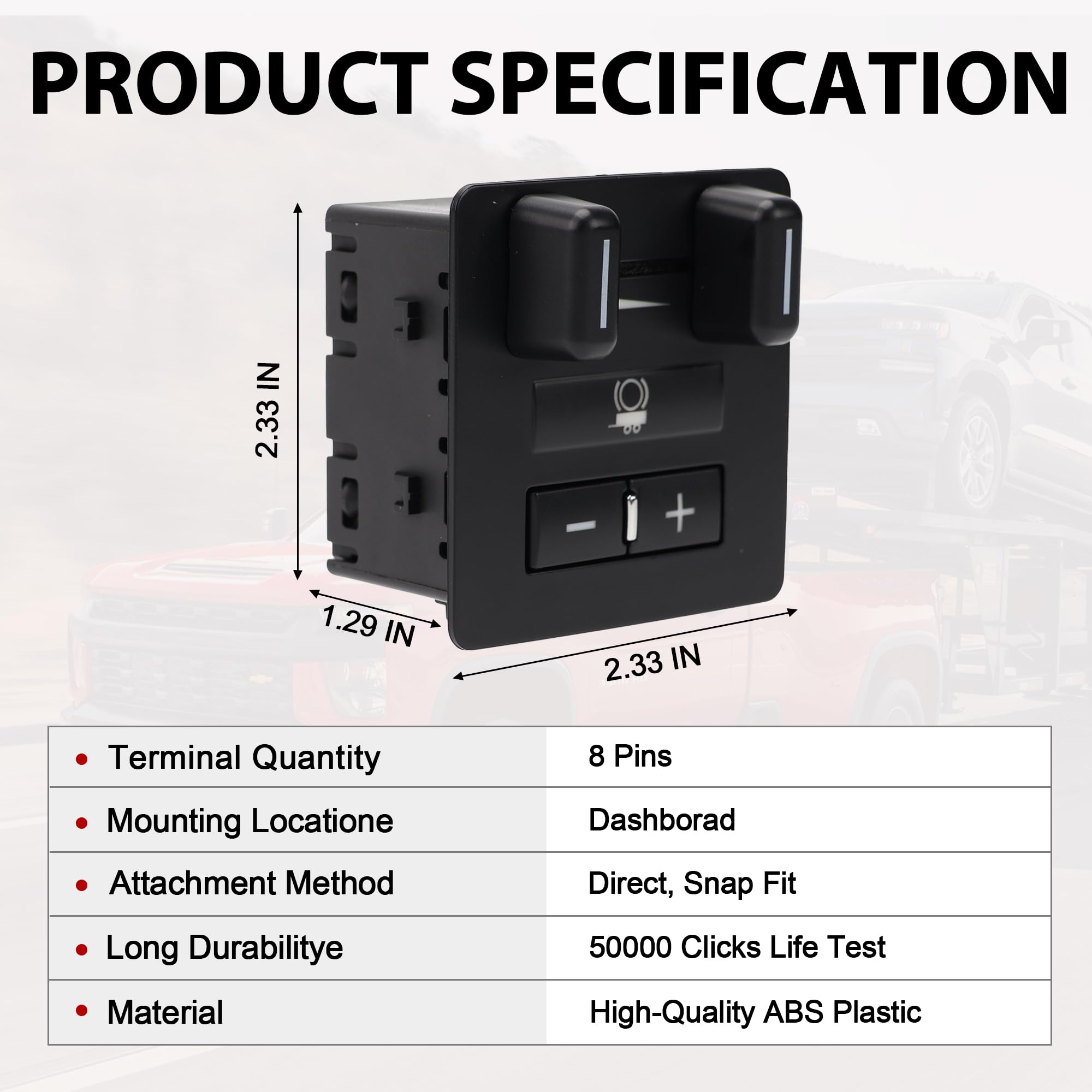 Side profile of RLP trailer brake controller illustrating durable housing and fit
