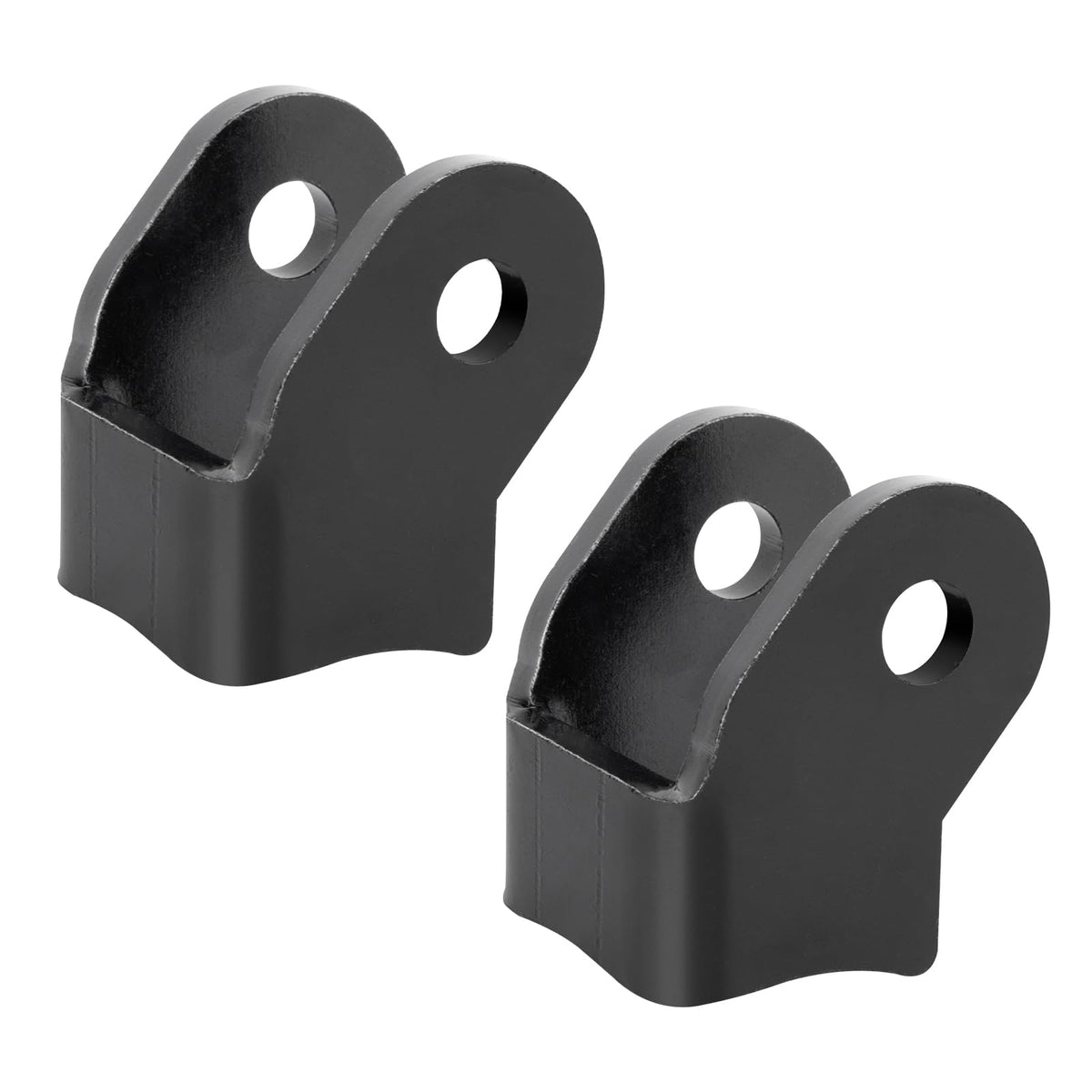 RO6G front view bracket pair showing sturdy weld-on design and easy alignment