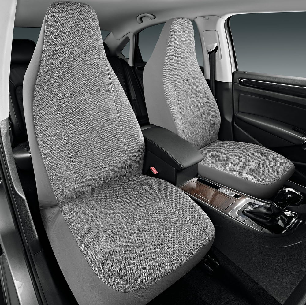 Road Comforts front seat covers installed showing refreshed cabin look and protection