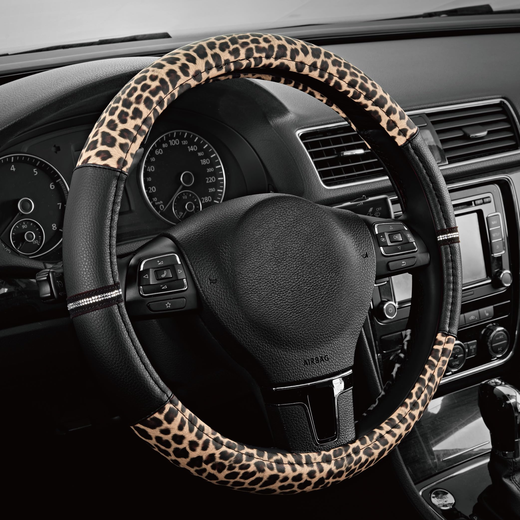 Road Comforts front packaging showing boxed steering wheel cover, perfect gift