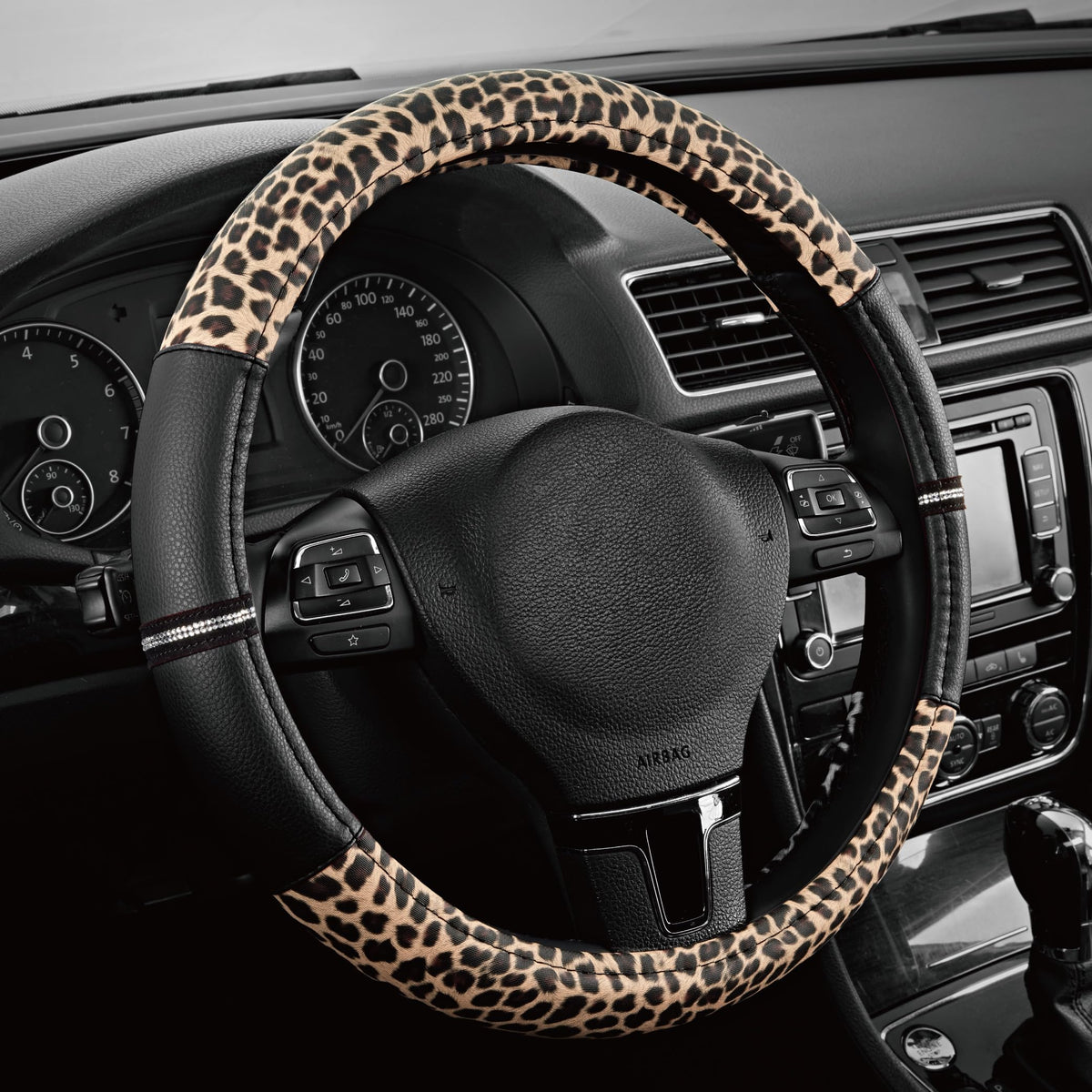 Road Comforts front packaging showing boxed steering wheel cover, perfect gift