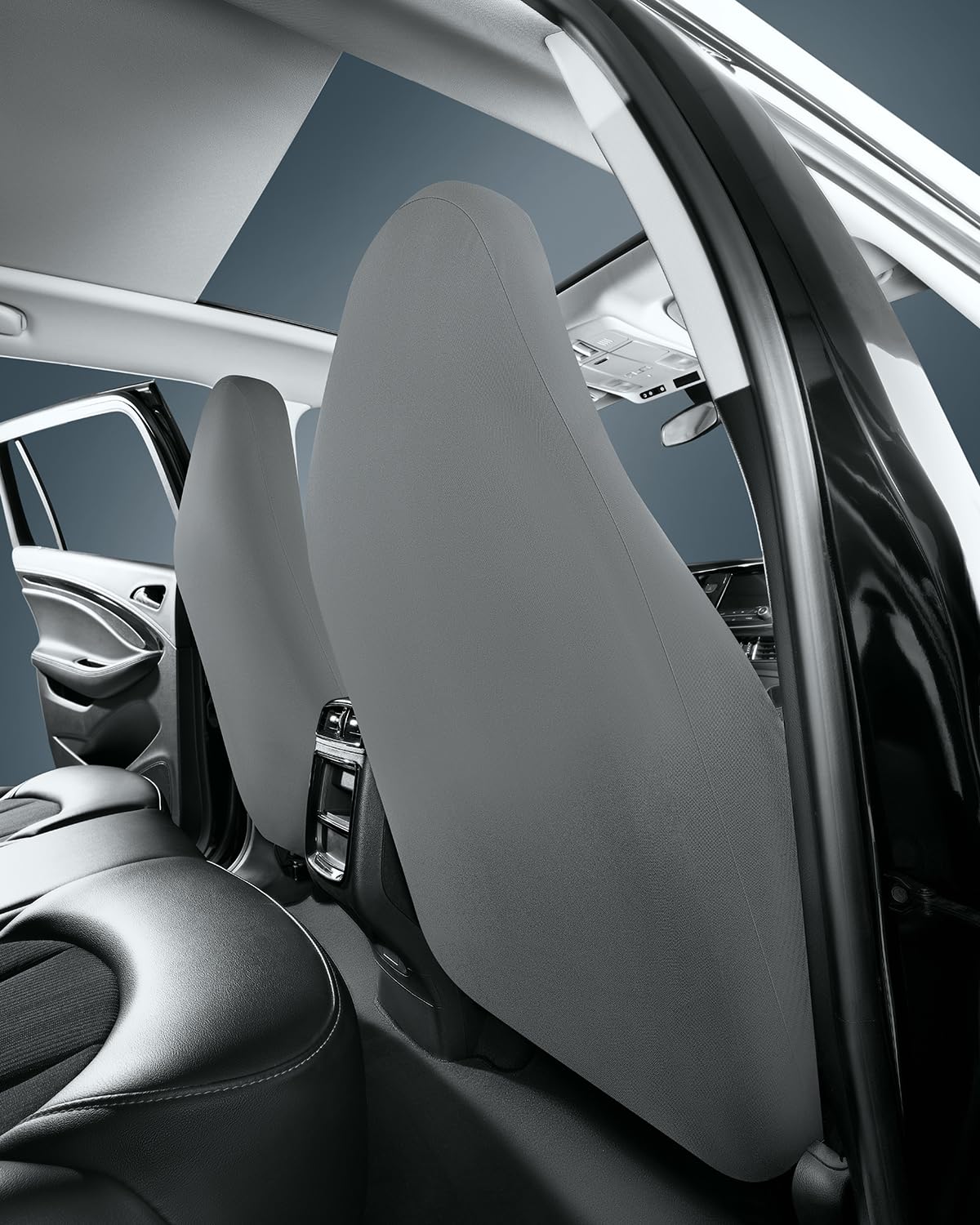 Road Comforts seam detail demonstrating airbag-compatible tear-away safety feature