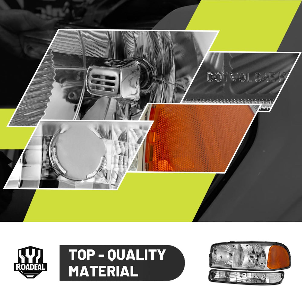 ROADEAL included HB3/HB4 bulbs displayed for ready-to-use lighting