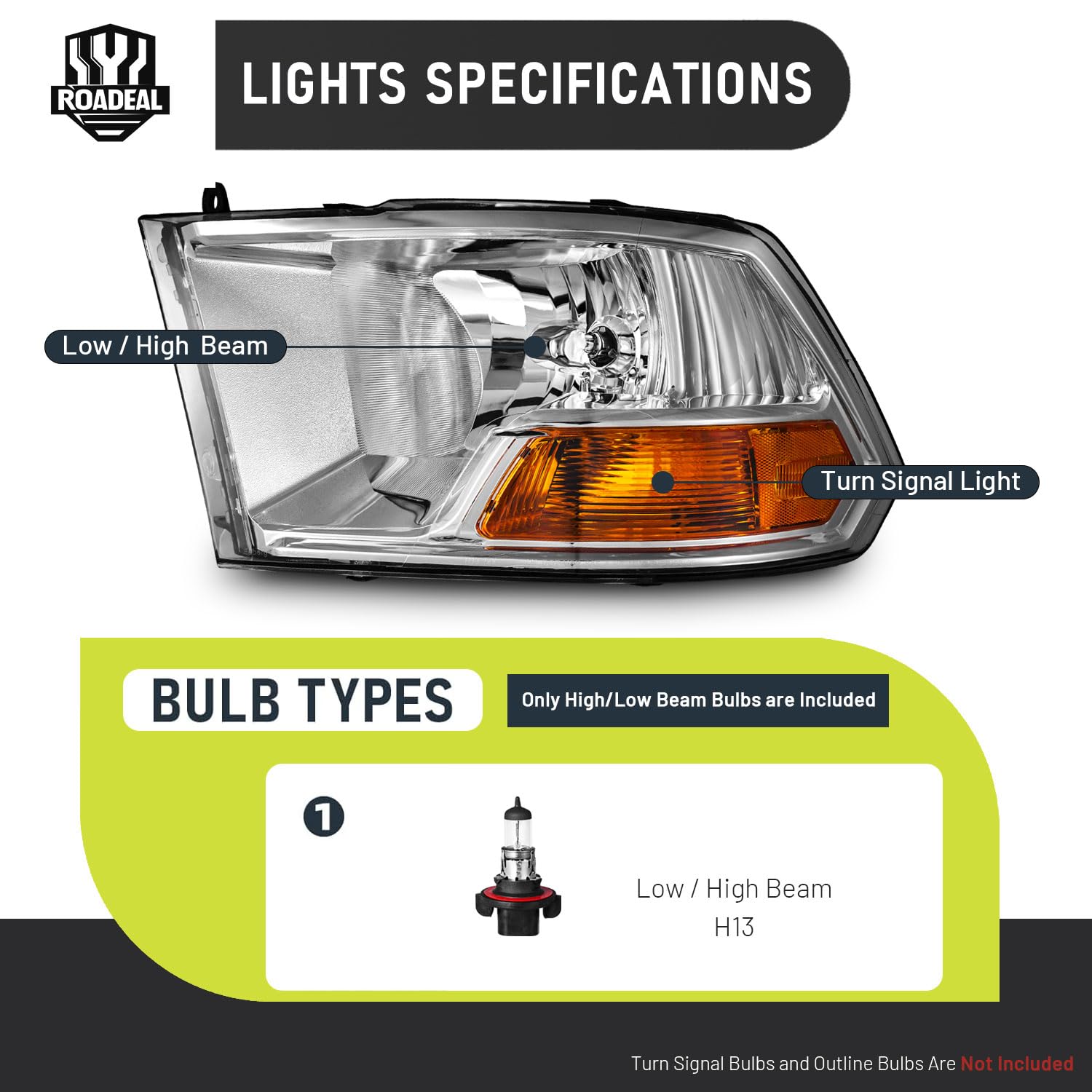 ROADEAL reflector detail revealing high-reflectivity BMC for brightness