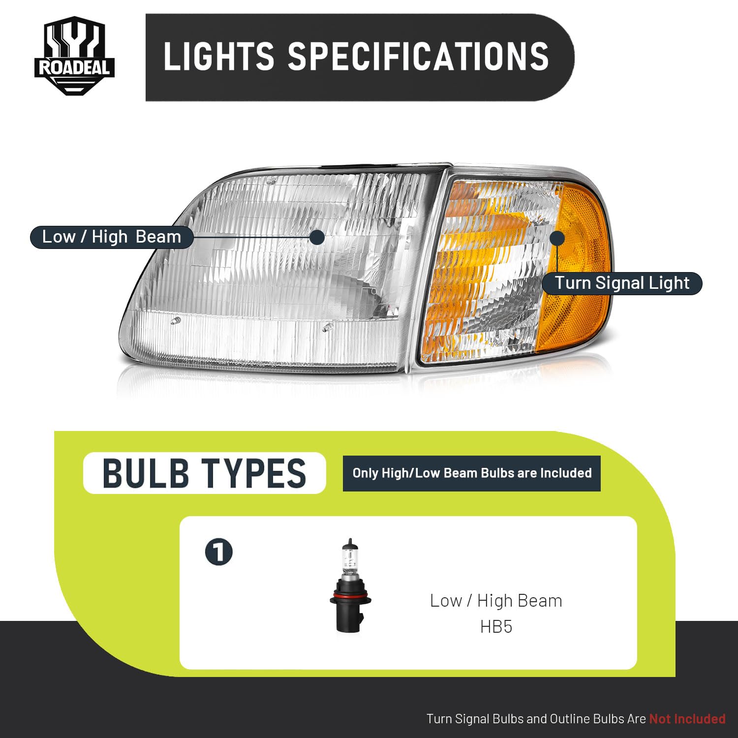ROADEAL reflector detail highlighting BMC reflector for improved brightness