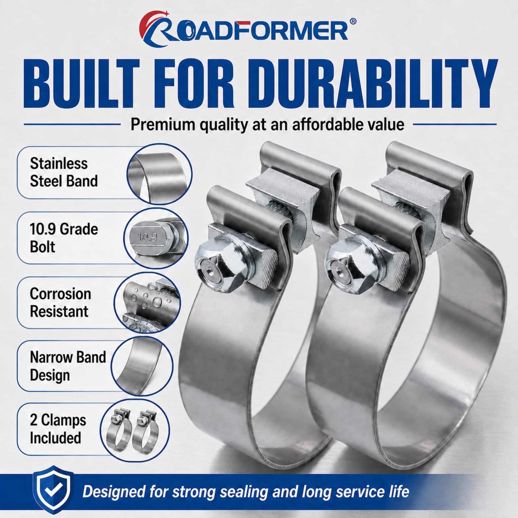 ROADFORMER two-pack contents laid out for fast replacement and easy inventory