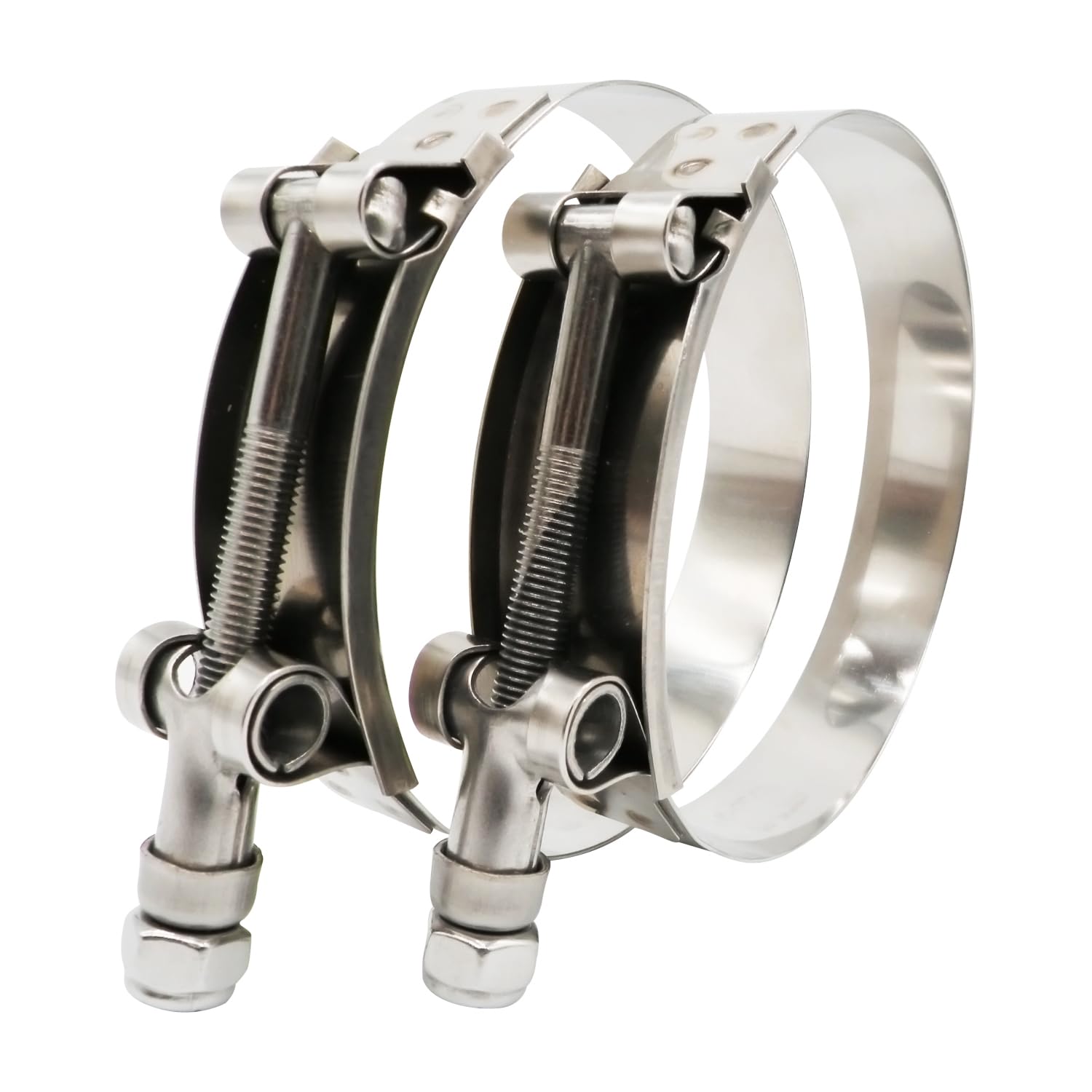 ROADFORMER front view showing two stainless clamps for secure hose connections