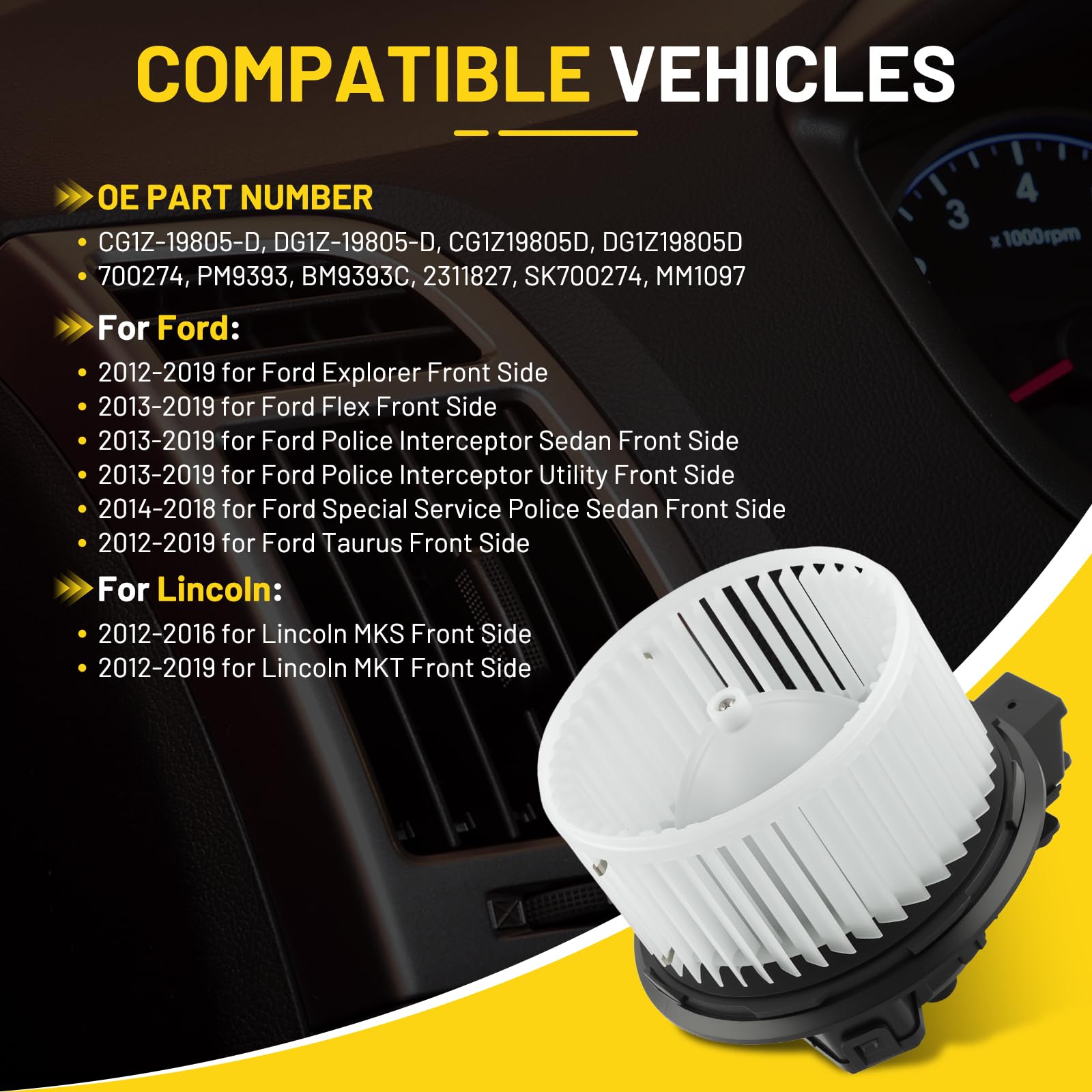RoadNow blower side profile highlighting compact design and mounting tabs