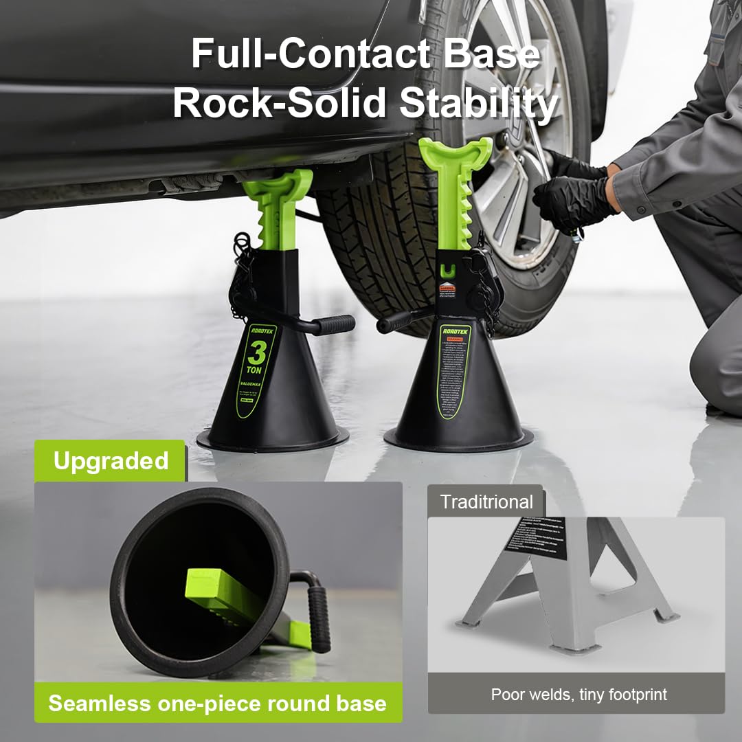 ROADTEK seamless round base close-up demonstrating even load distribution benefit