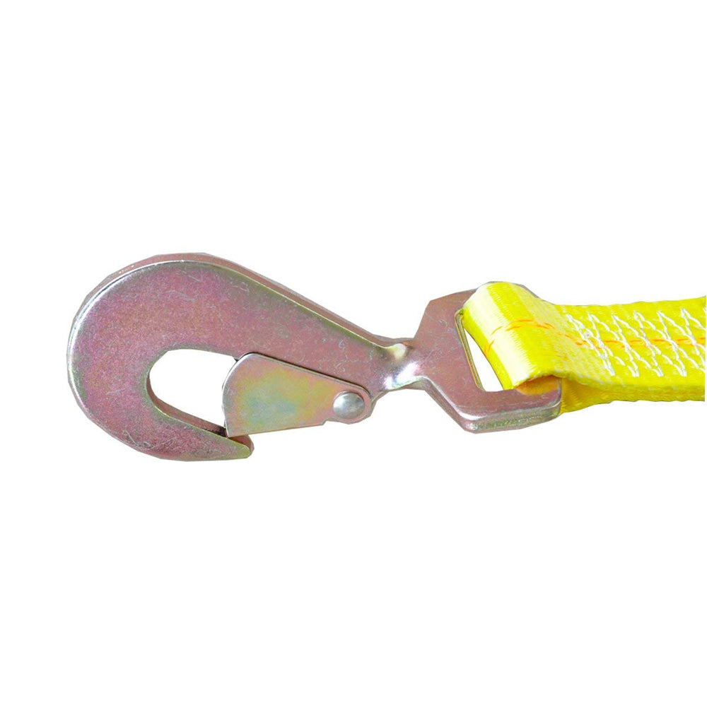 Robbor close-up of twisted snap hook highlighting durable steel construction