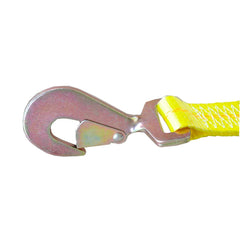 Robbor close-up of twisted snap hook highlighting durable steel construction