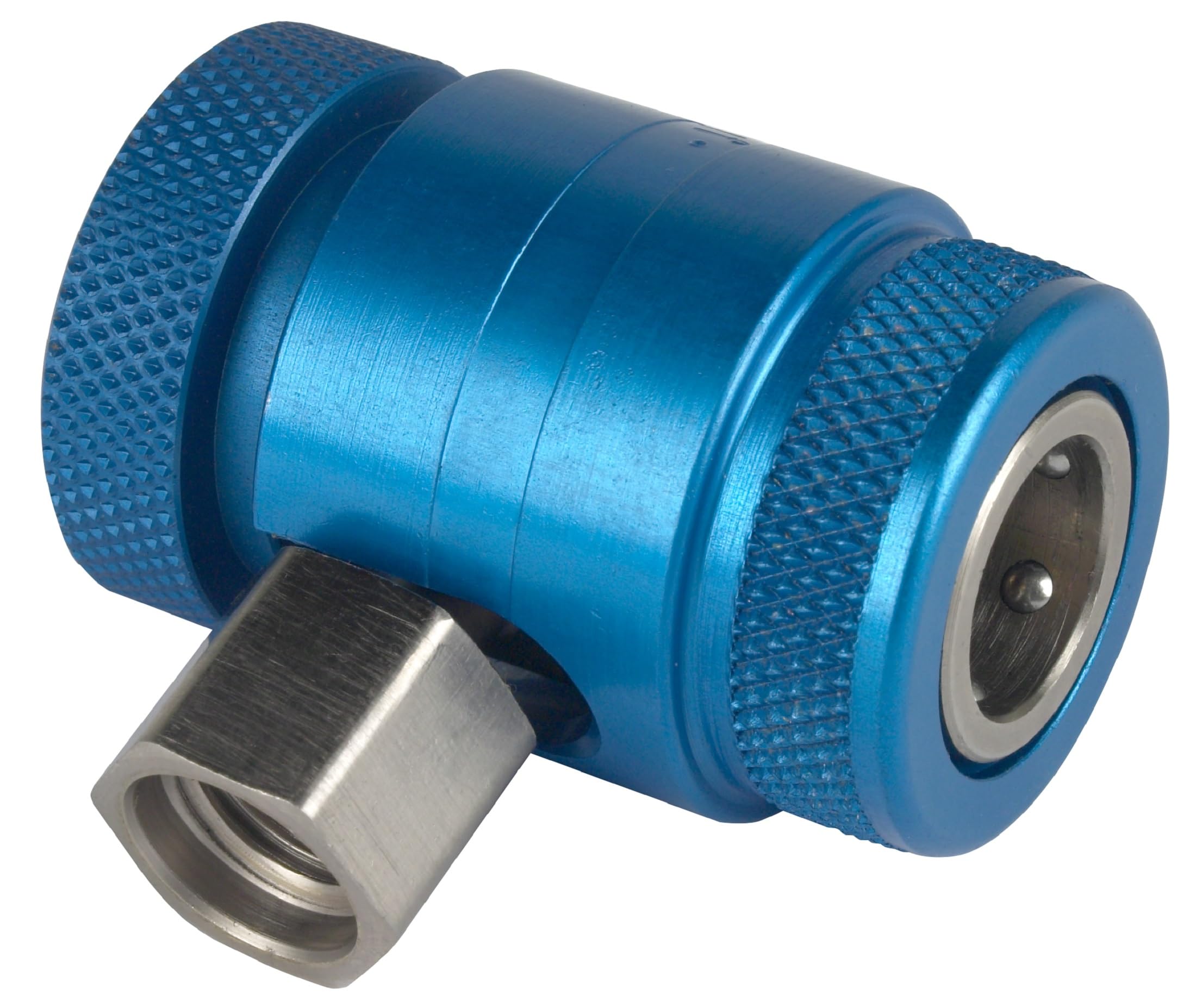 Robinair 18122 front view showing coupler and secure connection benefit