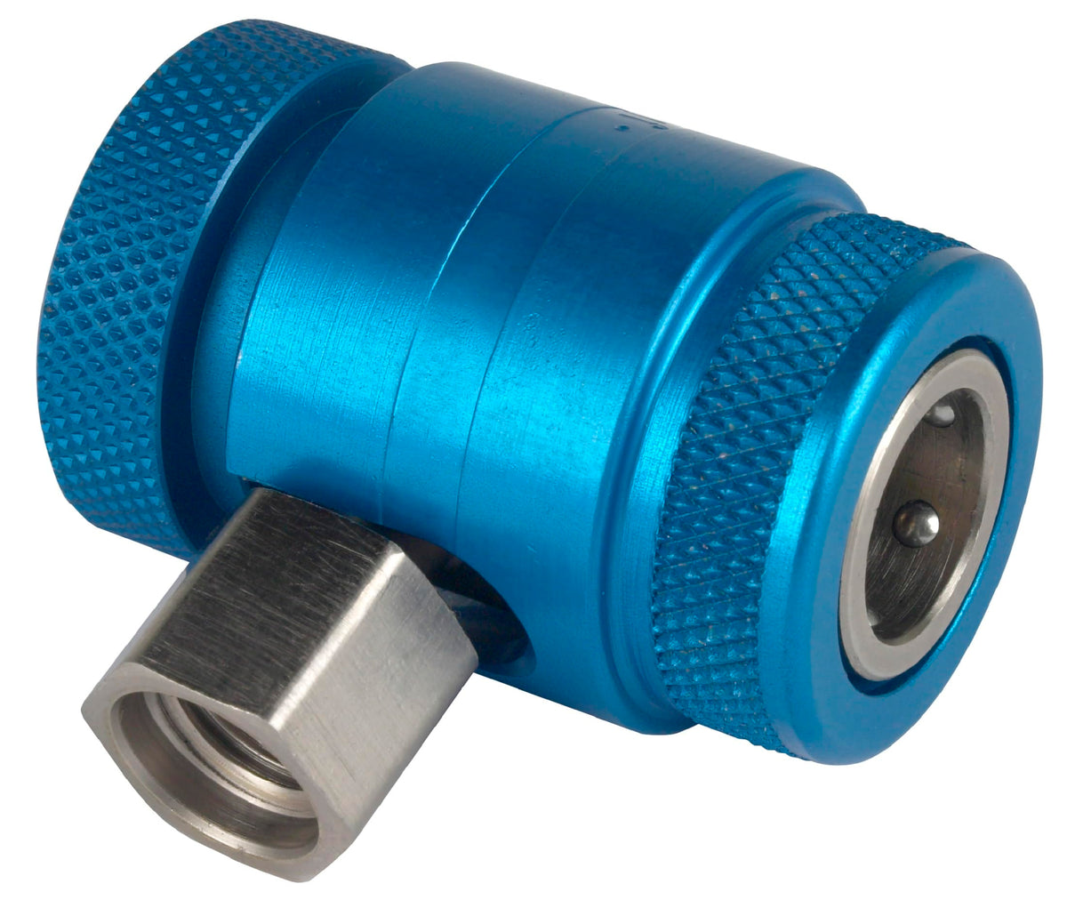 Robinair 18122 front view showing coupler and secure connection benefit
