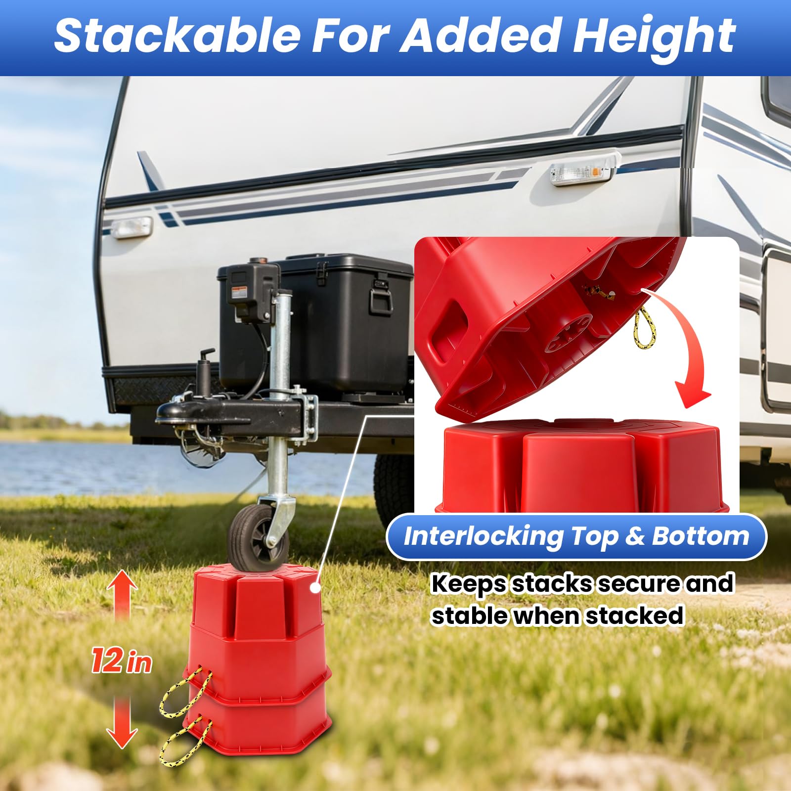 ROBLOck handle close-up for easy carry and quick transport benefit