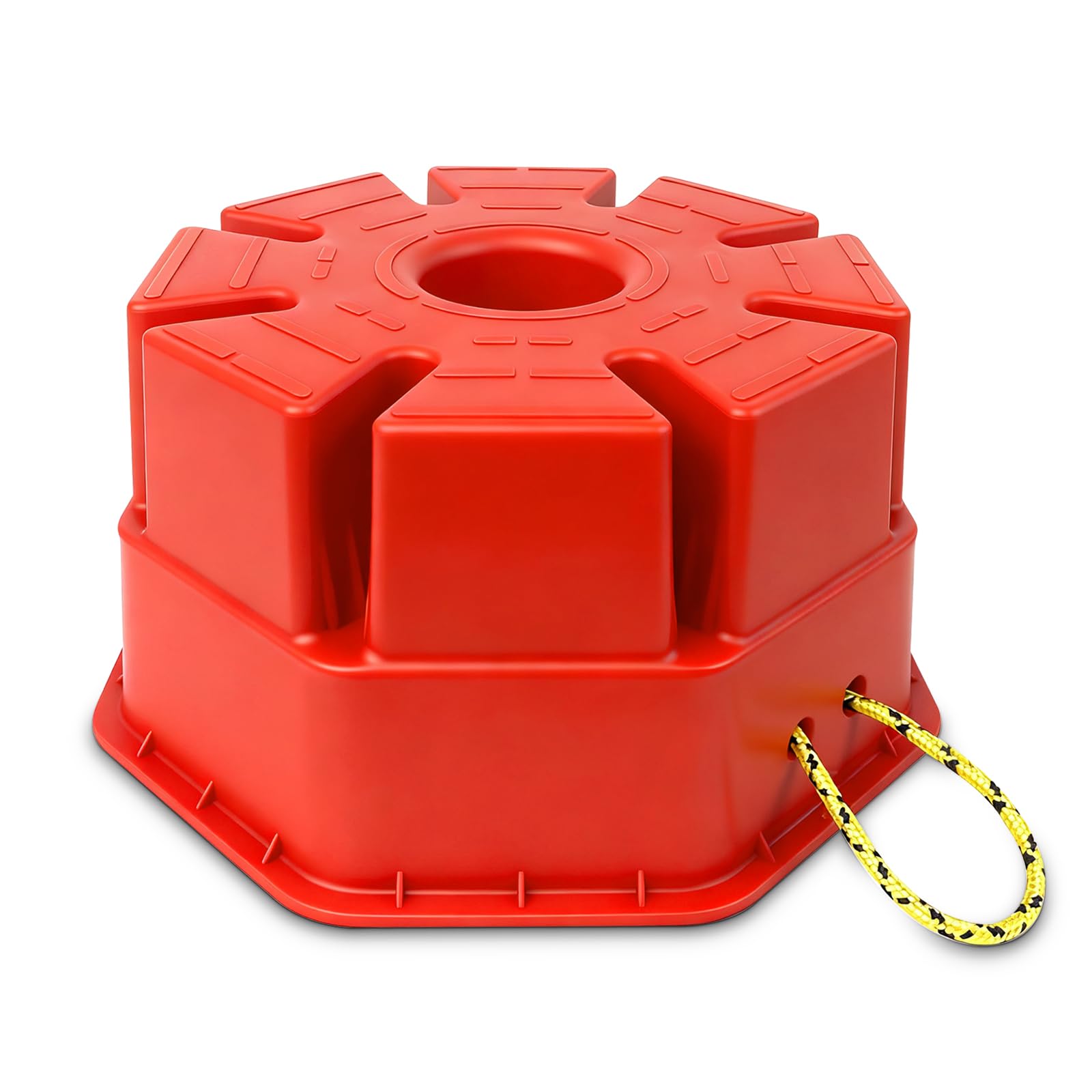ROBLOCK front view showing packaging and single block with easy transport benefit
