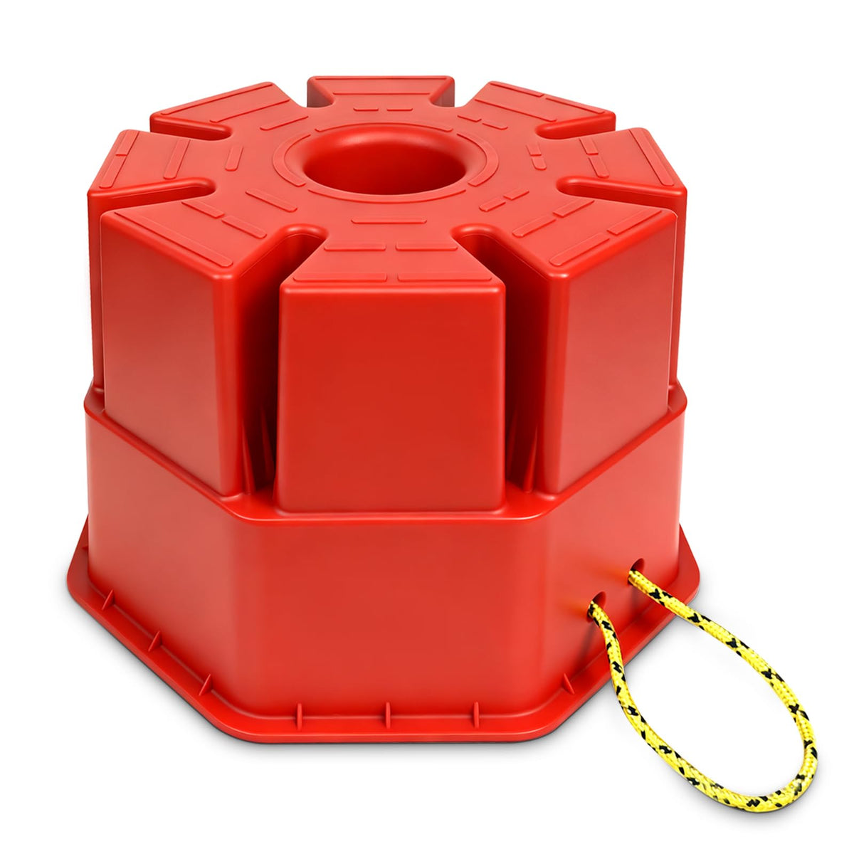 ROBLOck front packaging showing dimensions and sturdy design benefit
