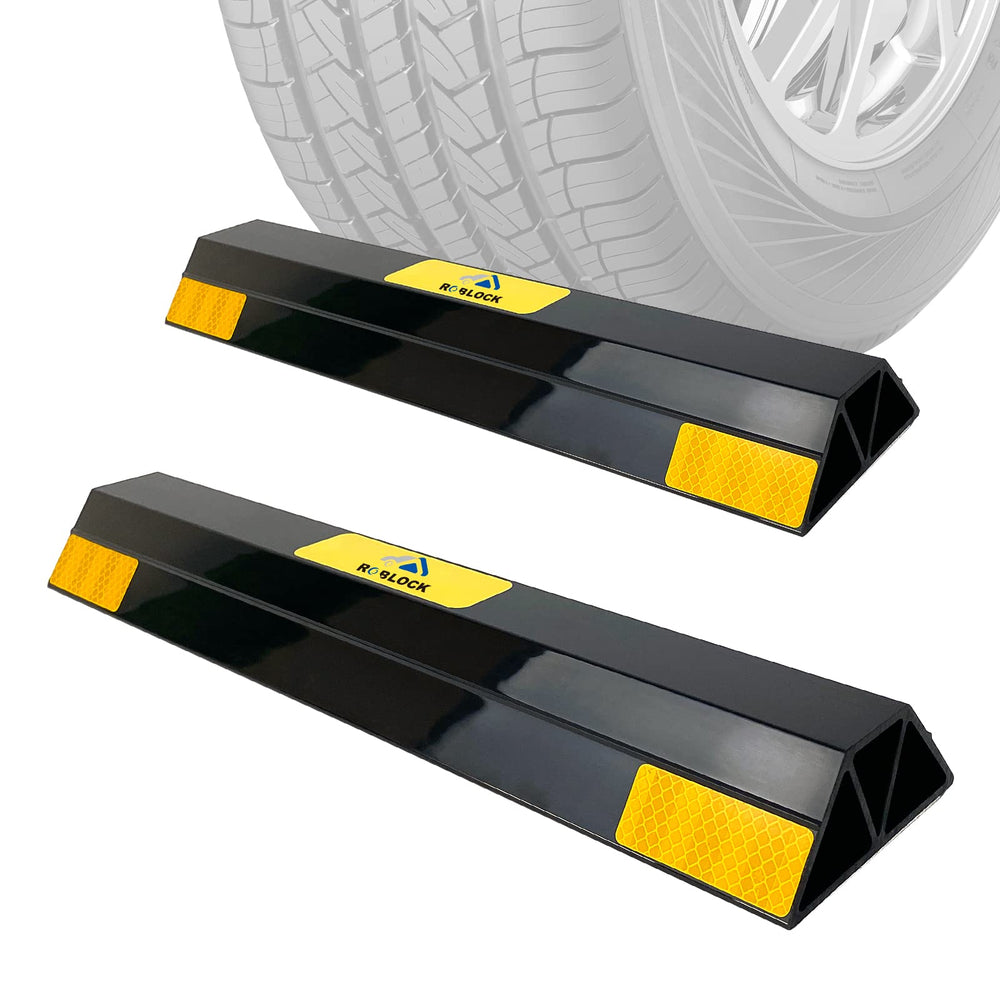 ROBLOck front view of two parking aids showing ready-to-install protection