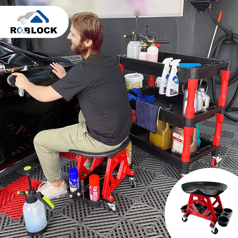 ROBLOCK product label showing load capacity for confident heavy-duty use