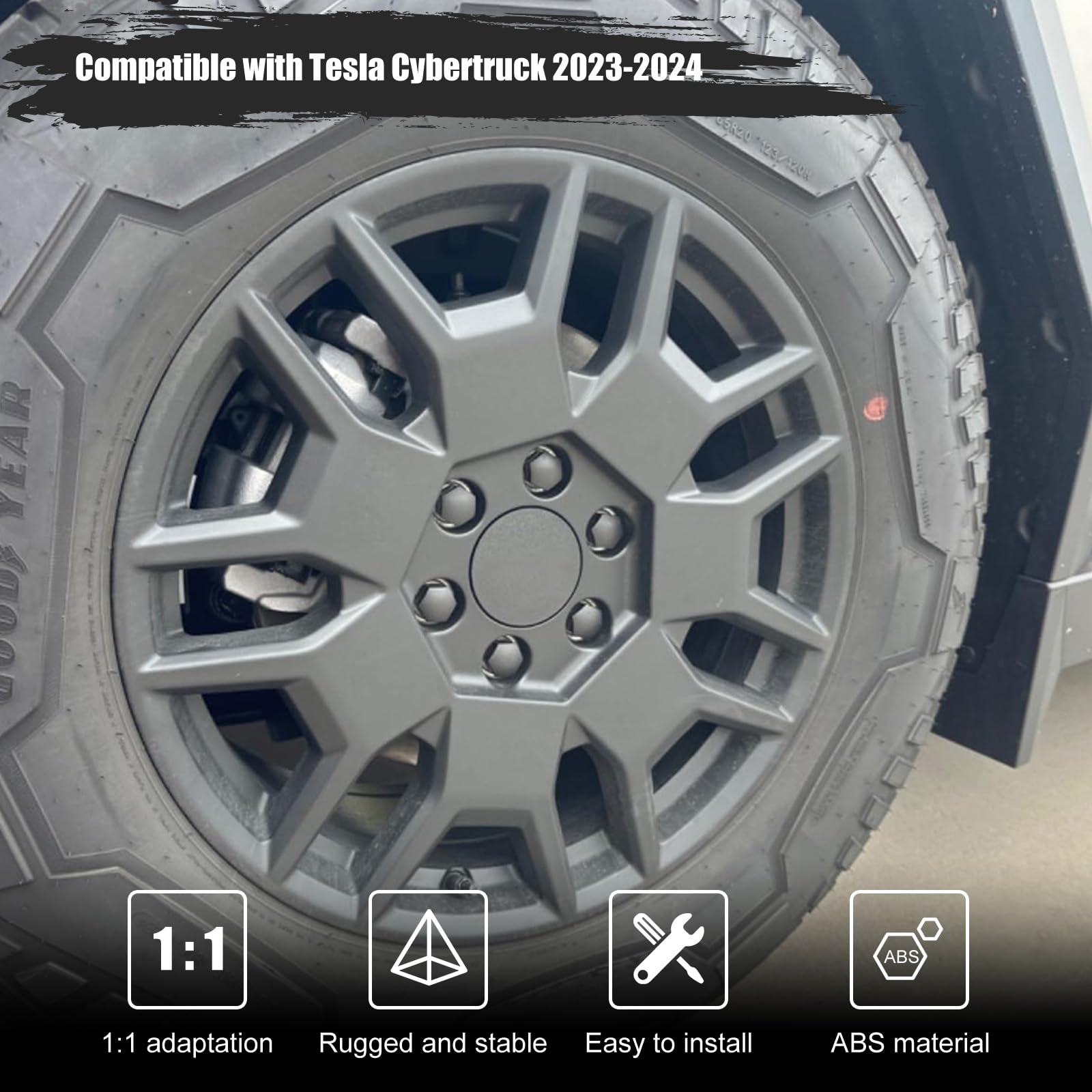 ROCCS close-up of center cap texture highlighting durable ABS protection