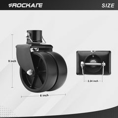 rockane close-up of poly wheel tread highlighting durable surface for smoother rolling